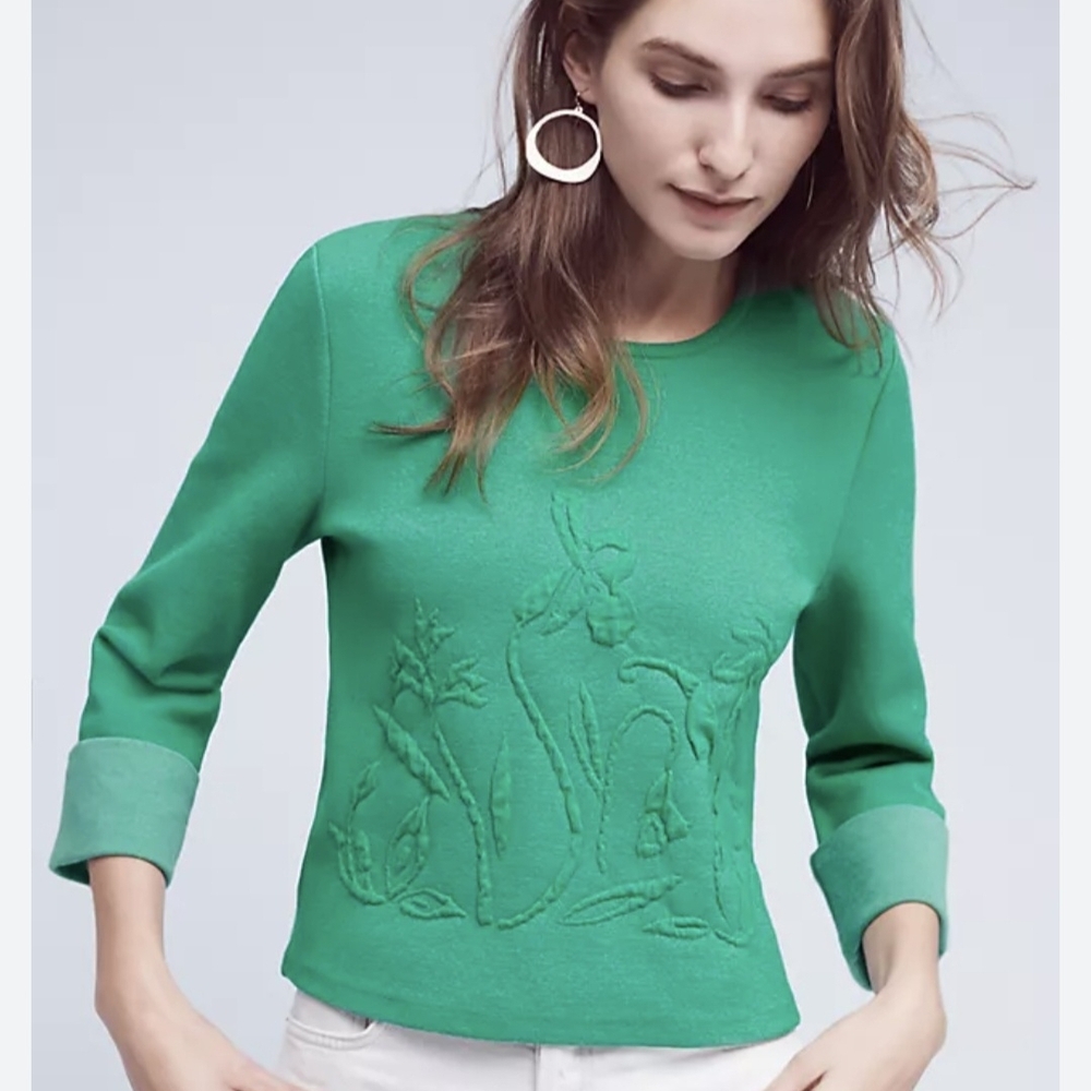 Moth Vibrant Green Top